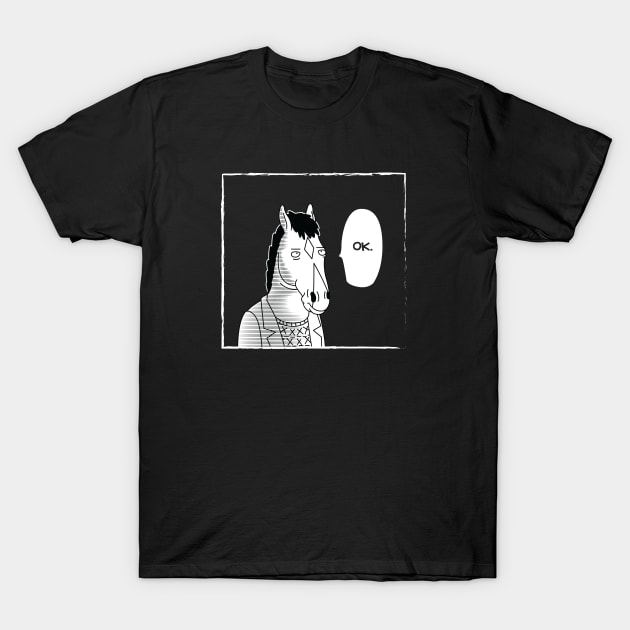 One-Line BoJack T-Shirt by sonicpandaart